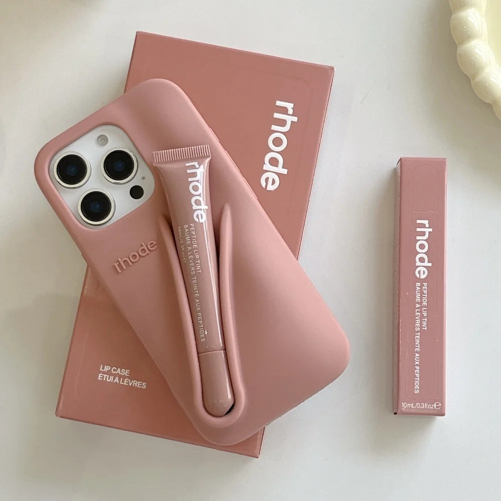 Full Set Rhode Phone Case With Lip Gloss And Box For iPhone