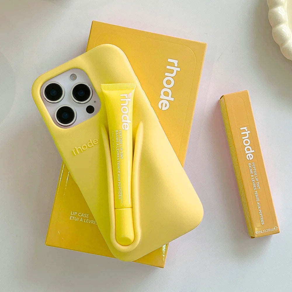 Full Set Rhode Phone Case With Lip Gloss And Box