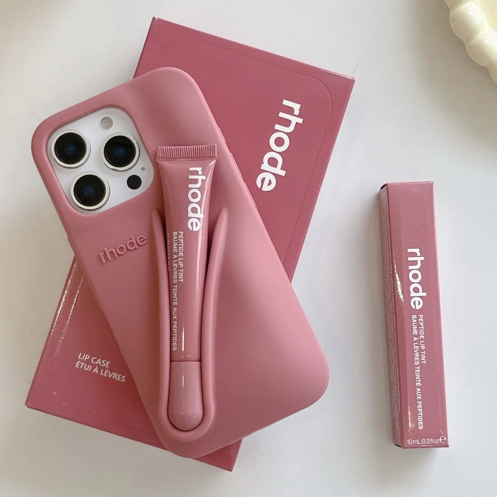 Full Set Rhode Phone Case With Lip Gloss And Box For iPhone