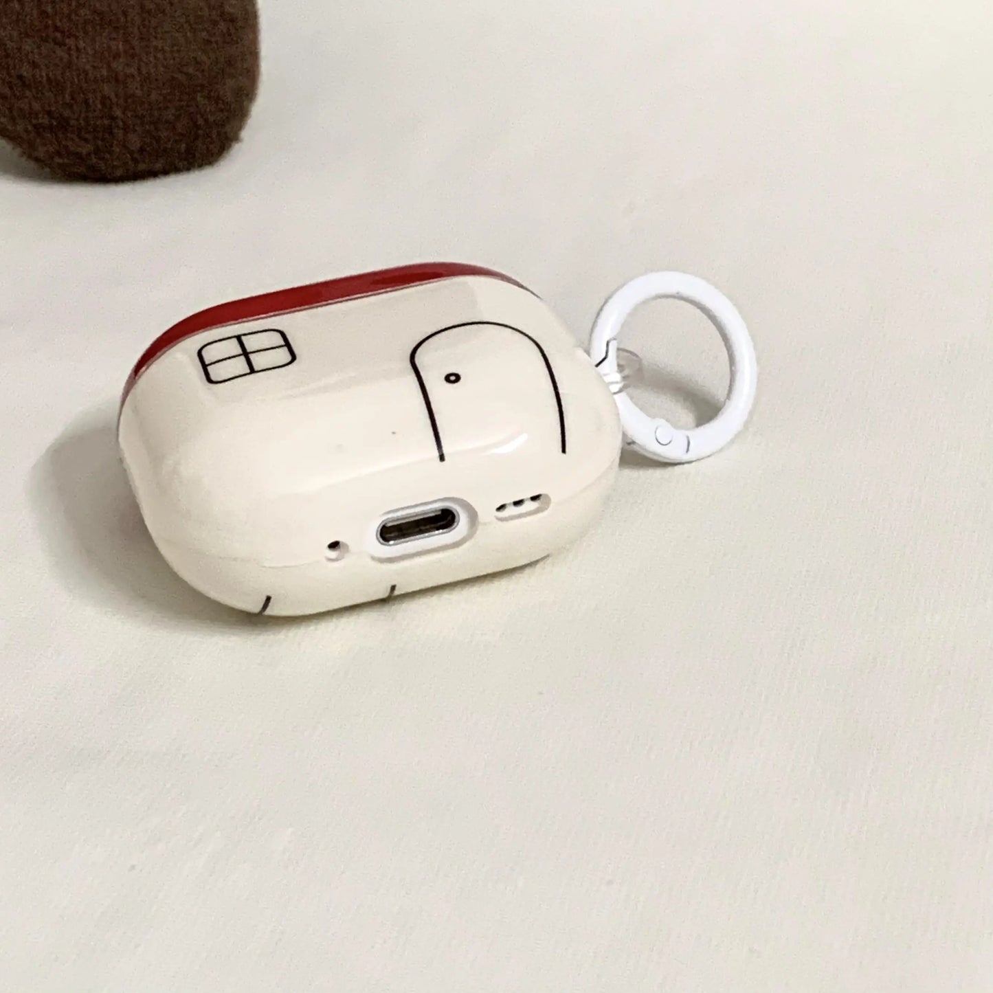 Casual Red Cover Line House For Airpods