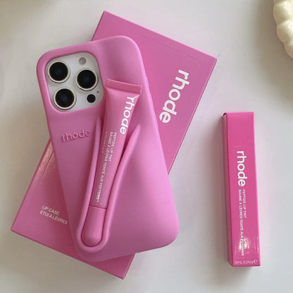 Full Set Rhode Phone Case With Lip Gloss And Box For iPhone