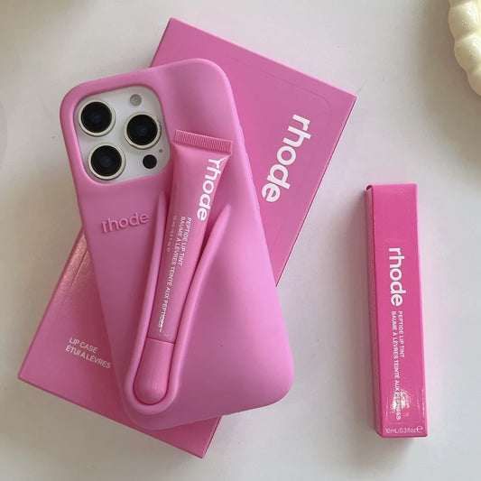 Full Set Rhode Phone Case With Lip Gloss And Box For iPhone