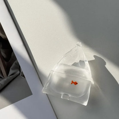 Transparent Liquid Silicone Cute Fish Case for Airpods