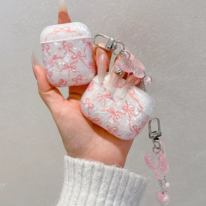 Case Cute Glitter Bow Knot For Airpods