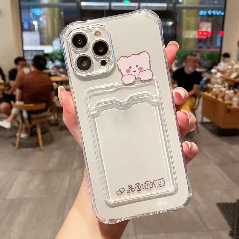 Card Holder Wallet Phone Case For iPhone
