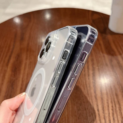 Magesafe Magnetic Transparent Wireless Charge Case For iPhone