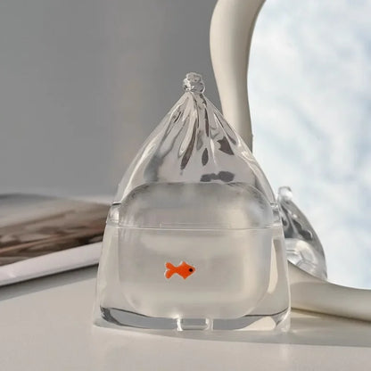 Transparent Liquid Silicone Cute Fish Case for Airpods